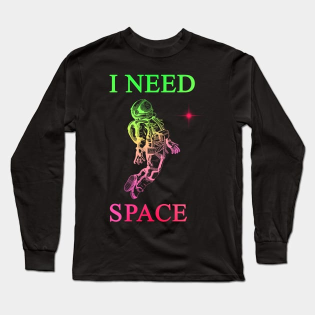 i need space Long Sleeve T-Shirt by MARK ASHKENAZI